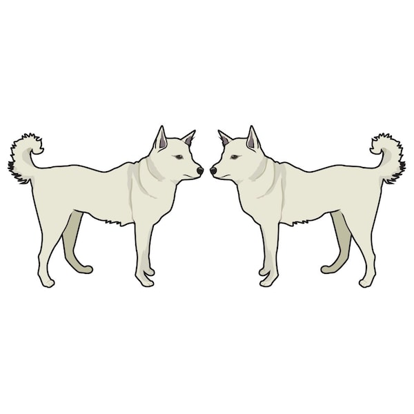 Canaan Dog Dog Decal, Dog Lover Decor Vinyl Sticker